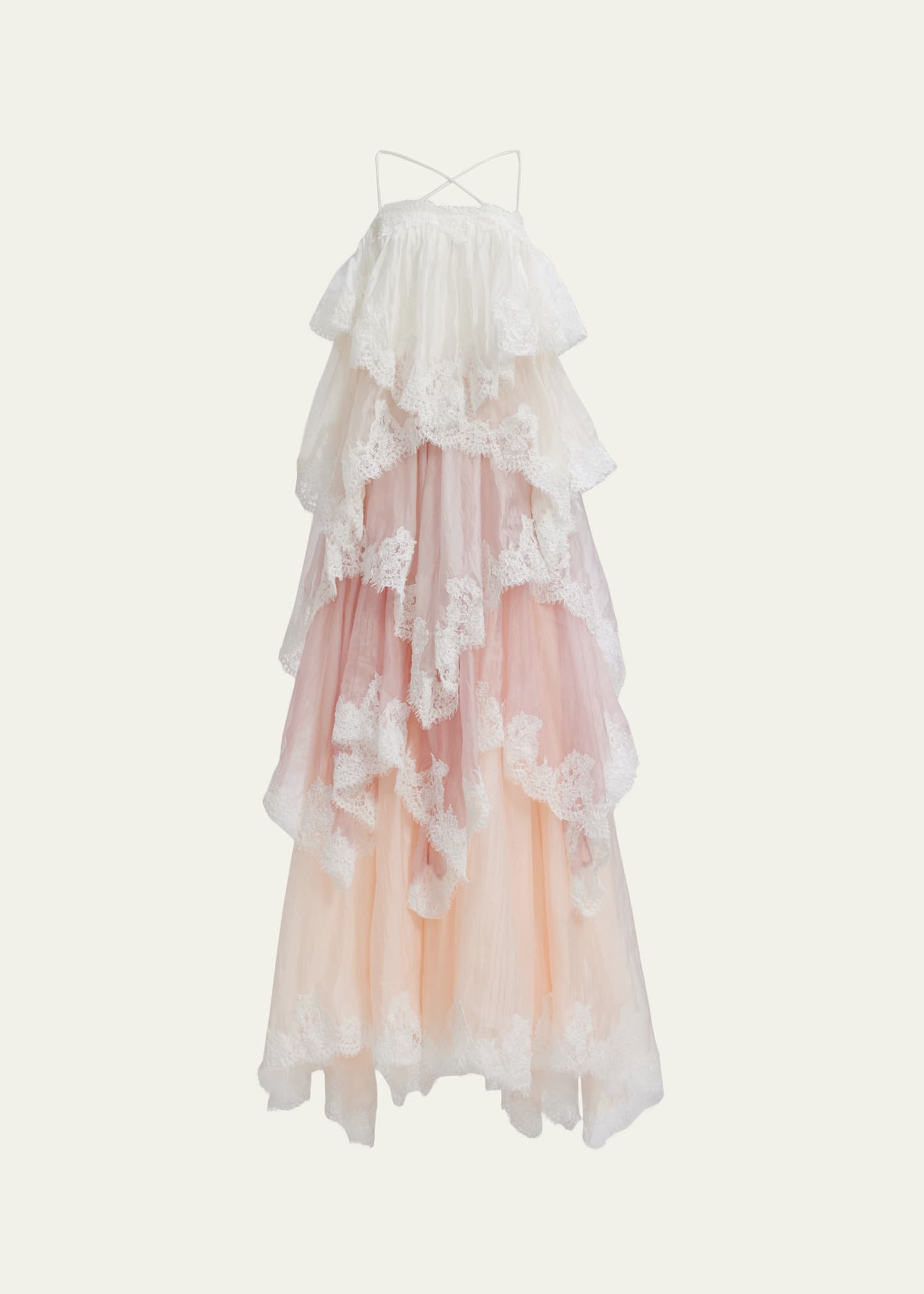 Aje Ophelia Tiered Lace Gown | Bergdorf Goodman
