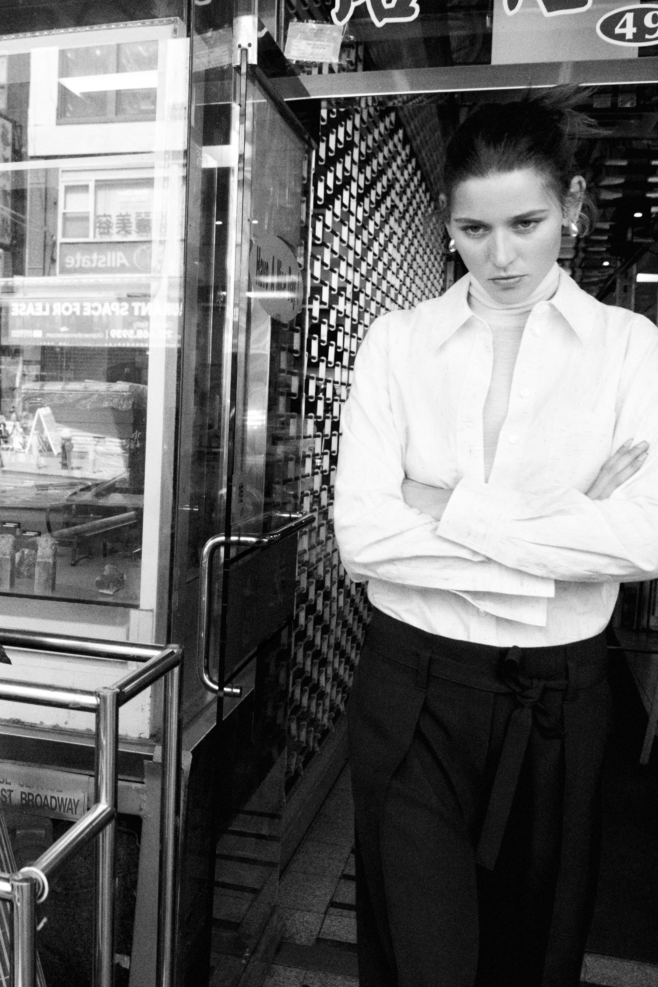 MERINO WOOL TURTLENECK TOP - WHITE | COS UK