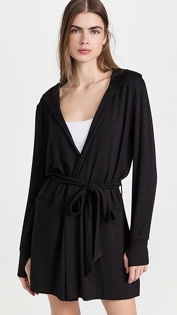 Modern Lounge Hooded Robe | Shopbop