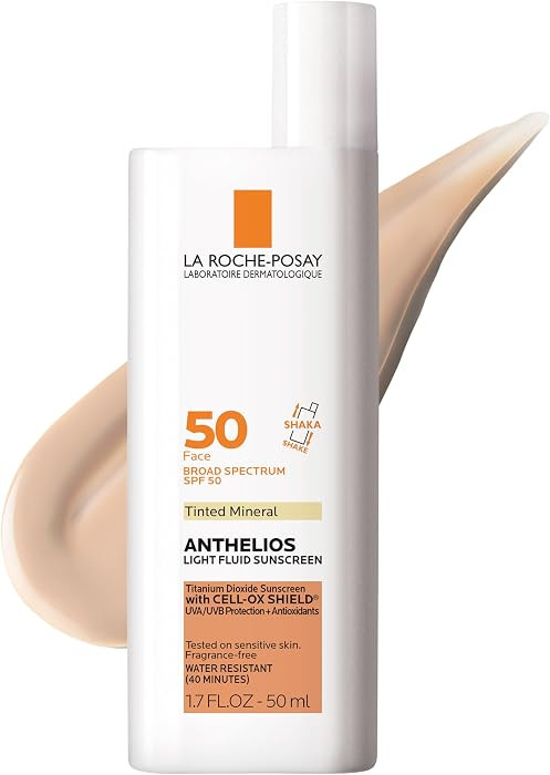La Roche-Posay Anthelios Mineral Light Fluid Sunscreen for Face in 5 shades | Amazon (US)