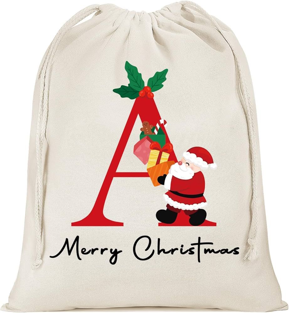 Parima Large Christmas Gift Bags - 20x26.97Inch Christmas Decorations Indoor, Reusable Personaliz... | Amazon (US)