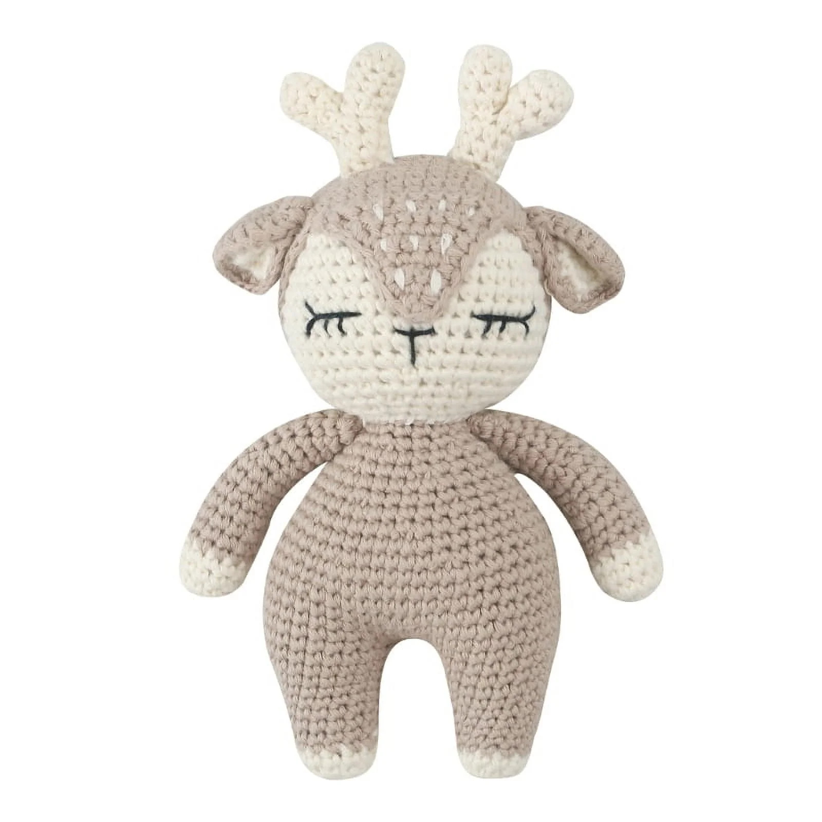 Sofullue Handmade Crochet Sleepy Deer Stuffed Animal Knit Soft Doll Toy Birthday Gift | Walmart (US)