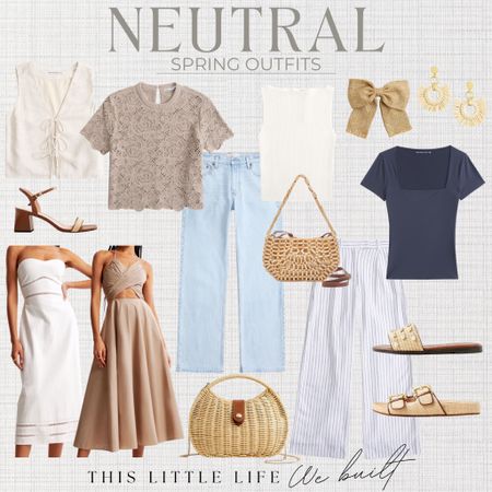 Spring Outfits  / Neutral Wardrobe / Spring Denim / Spring Sweaters / Spring Cardigans / Spring Jackets / Spring Handbags / Straw Hats / Spring Dresses /  Neutral Sneakers / Neutral Flats / Spring Dresses / Abercrombie / Revolve / H&M / Aritzia / JCrew

#LTKshoecrush #LTKU #LTKstyletip