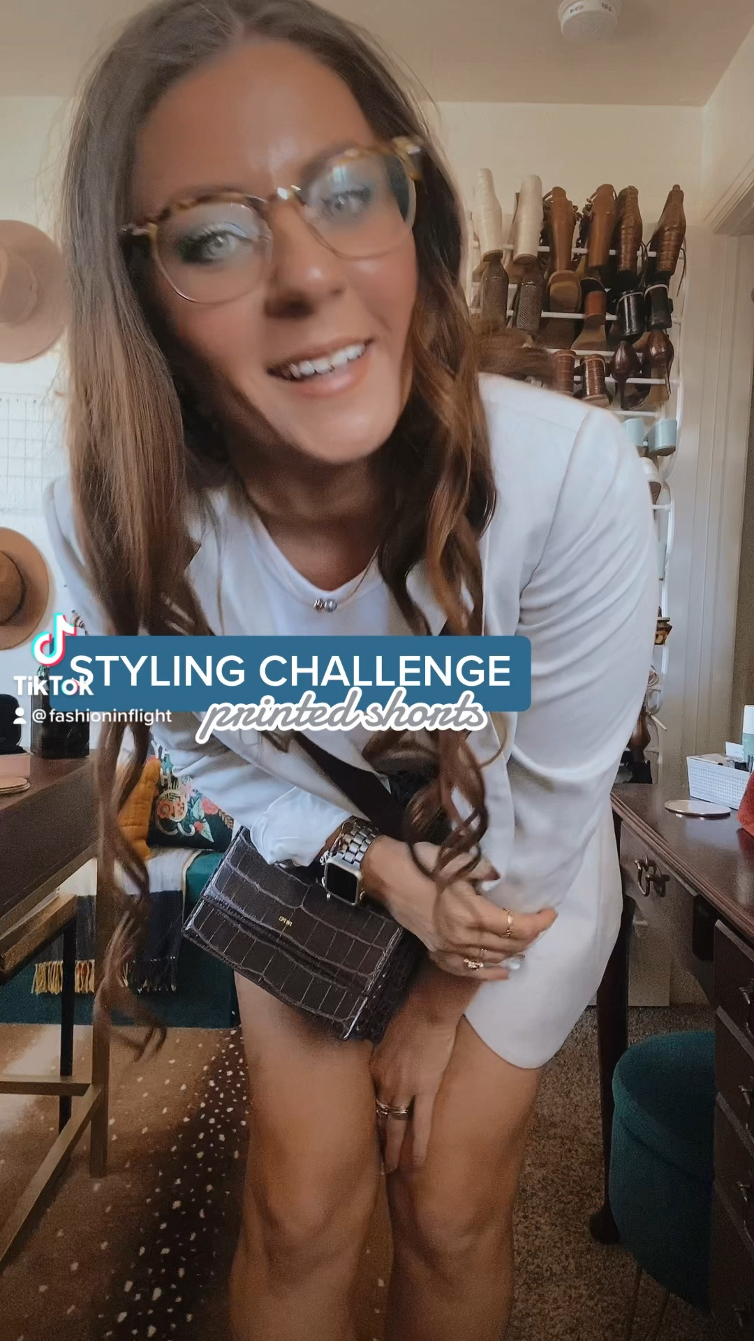 styling printed shorts with a blazer or with a mixed print sweater and natural accessories

#LTKstyletip #LTKSeasonal #LTKFind