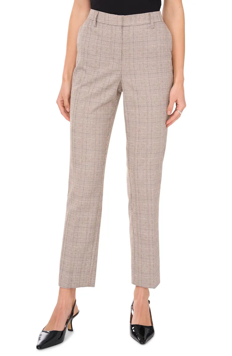 Halogen® Plaid Straight Leg Pants | Nordstrom | Nordstrom