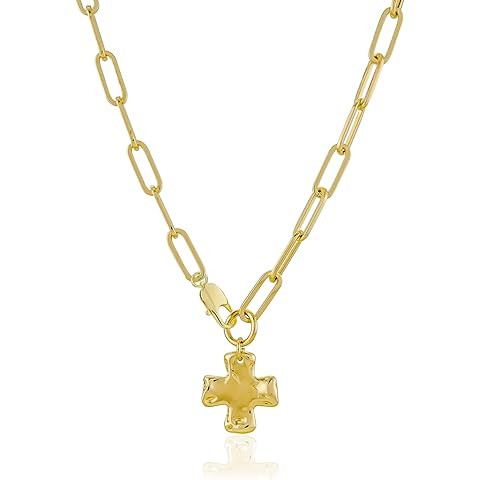 The Original Chunky Cross Chain Necklace for Women – Premium Waterproof, Tarnish-Free, Gold & S... | Amazon (US)