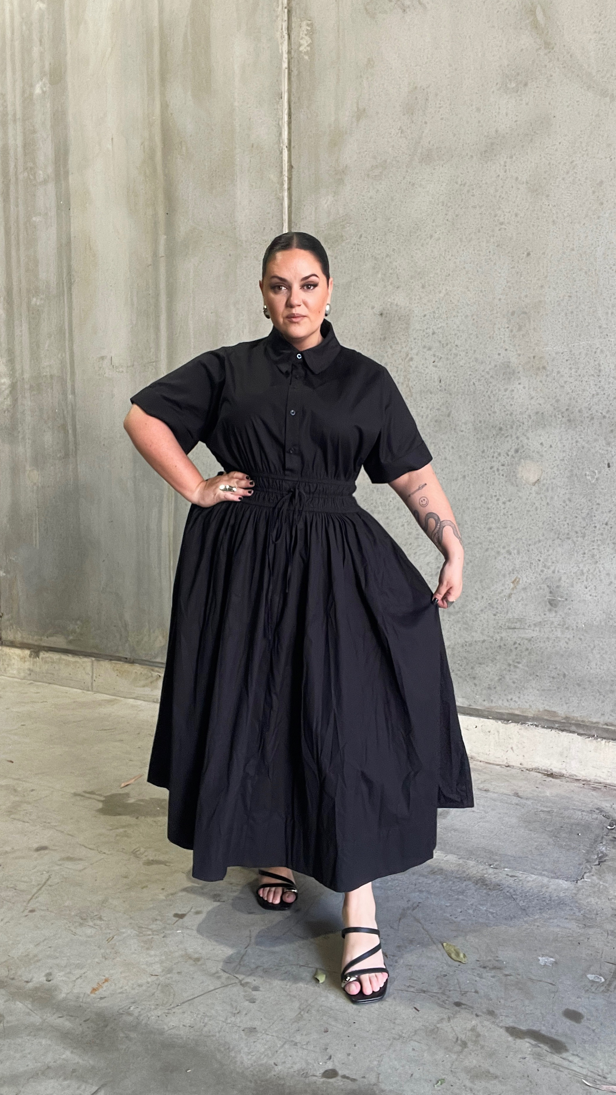 The most perfect office dress for Spring #gifted from City Chic 🖤 she’s light, she’s airy and she’s elegant!

I’m also loving their new footwear, i love the gorgeous little touch of metal on them! 

*i only noticed the steamer stain after having filmed this 🤦🏻‍♀️

🔗 AU & NZ LINKS

#LTKcurves #LTKmidsize #LTKplussize