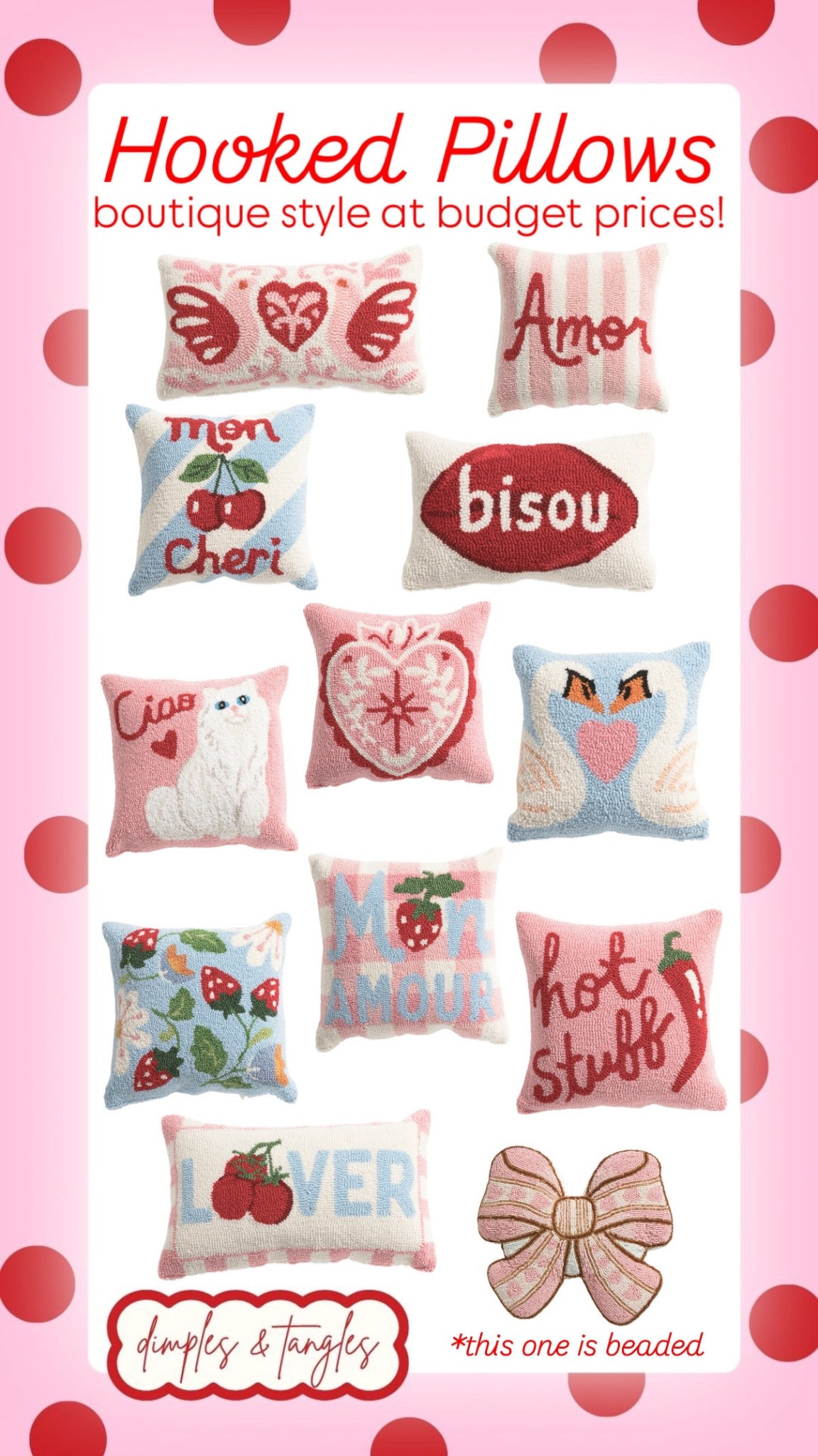 Boutique style hooked pillows- at budget prices! 

#LTKSeasonal #LTKFindsUnder50 #LTKHome