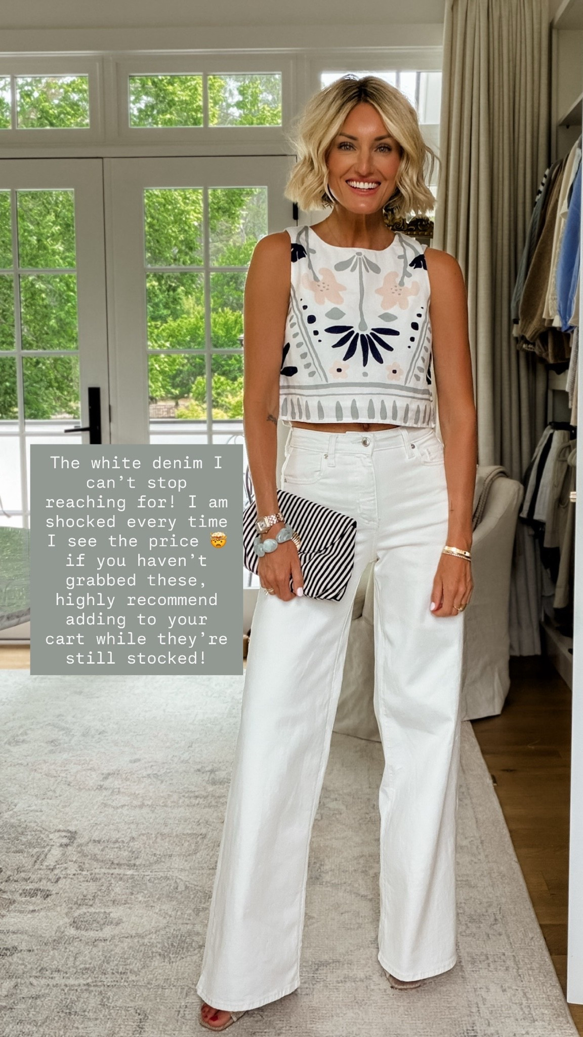 So many ways to style these white jeans 👏🏼 such a great closet staple! Wearing S/4.

Loverly Grey, Target find, Target fashion, white denim outfit, white jeans outfit, Cleobella

#LTKootd #LTKSeasonal
