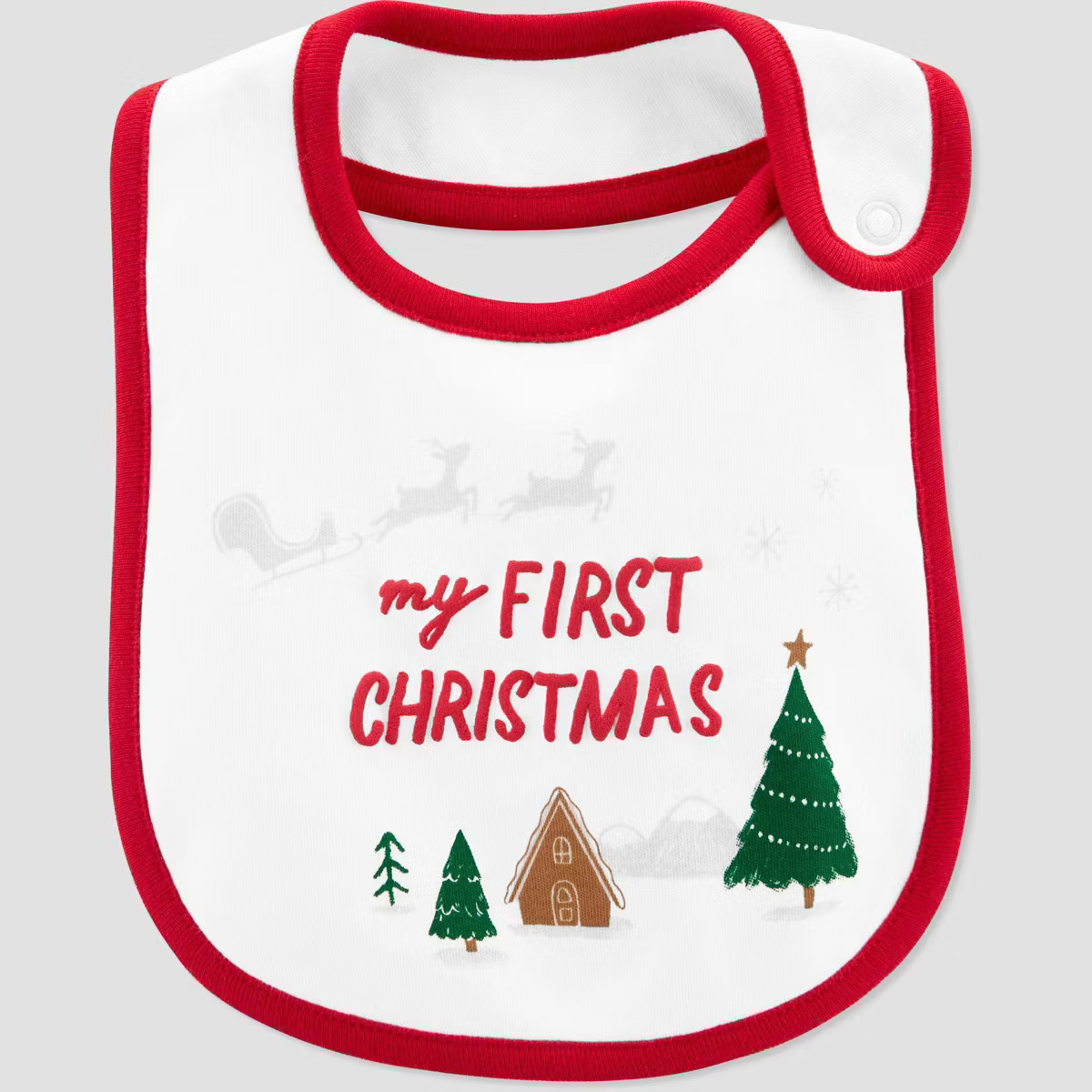 Carter's Just One You®️ My First Christmas Bib - White | Target