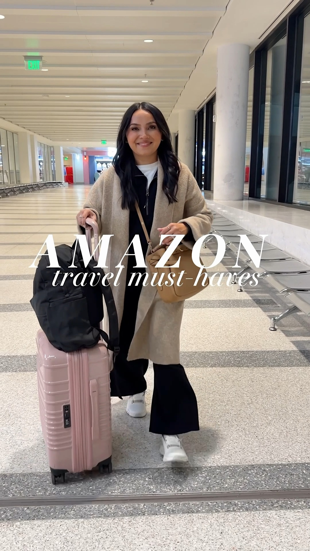 
Amazon Travel Essentials!
Pill organizer 
Luggage
Jewelry Organizer 
Portable charger
Waterpik Water Flosser 
Makeup bag
Toiletry bag
Packing Cubes
Travel bottles

For reference: I’m 5’0, 32b bra size, and 2/26 in bottoms, pear shaped. 
*Everything I share is unaltered! TTS means true to size. Between size 5-6.5 in shoes
Airport Travel Outfit
Cardigan size 
White tee size xs petite TTS
Black pullover size xs TTS - HONEYSWEETXSPANX for 10% off first purchase + free shipping. If the code doesn’t work for you, try a different email at checkout!
Black wide leg pants size xs TTS - HONEYSWEETXSPANX for 10% off first purchase + free shipping If the code doesn’t work for you, try a different email at checkout!
White sneakers size 6.5 TTS
Exact book bag is linked - mine is the older version!


#LTKPetite #LTKTravel #LTKgrwm