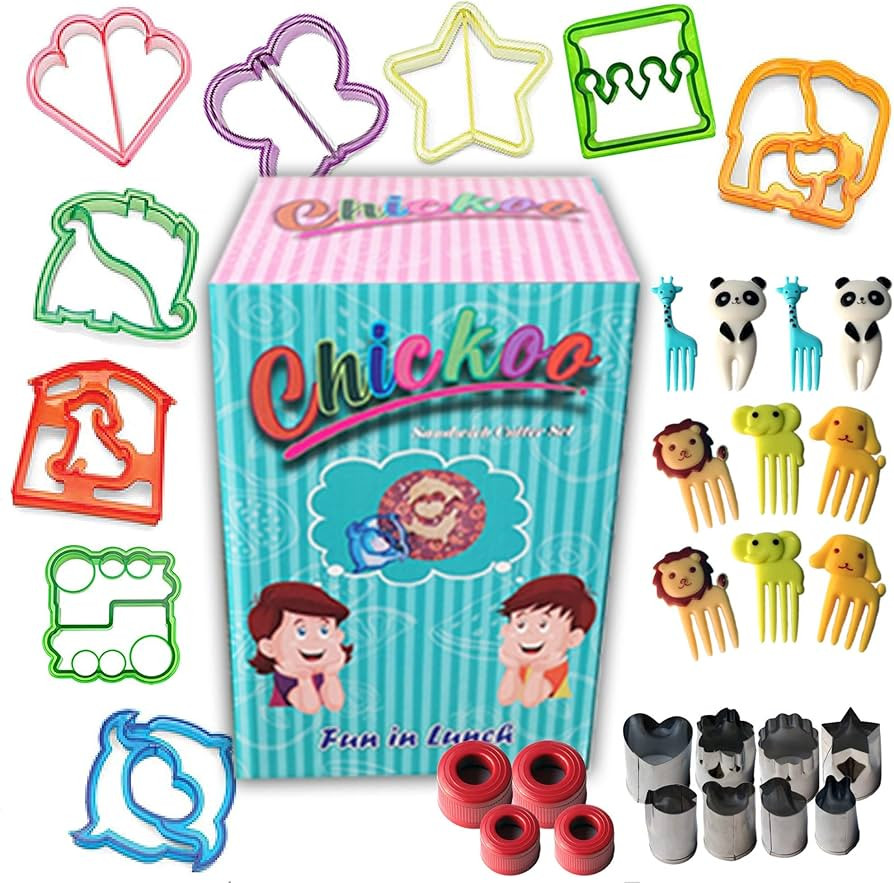 Chickoo 31pcs Sandwich Cutters for Kids Lunch - Turn Vegetables, Fruits, Cheese, Bread, Cakes, Co... | Amazon (US)