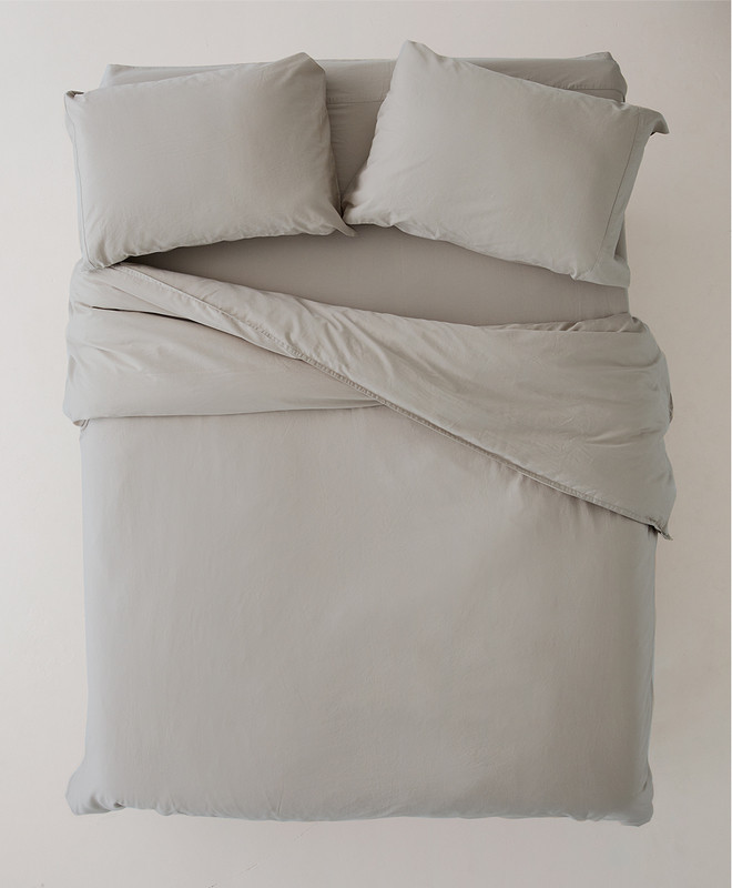 room service sateen duvet cover and sham set | Pact Apparel