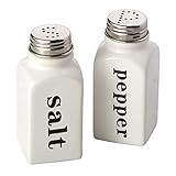 Design Imports 29692 Salt and Pepper Shaker Set, White | Amazon (US)