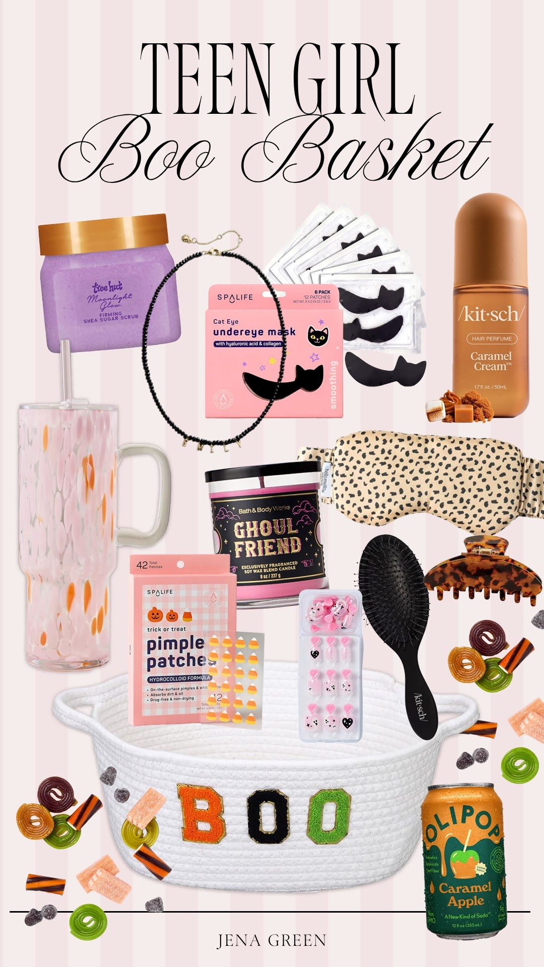 Teen girl boo basket. Tween girl boo basket. Girls boo basket. Halloween boo basket.