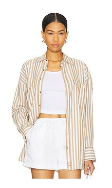 Free People x We The Free Freddie Shirt in Neutral Combo from Revolve.com | Revolve Clothing (Global)