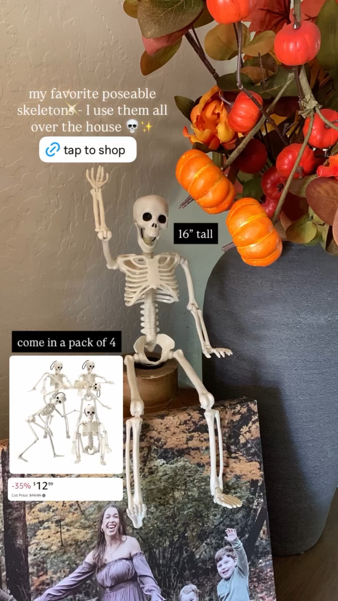 Poseable skeletons to use as the most universal Halloween decor for your home and fall decor for your home. A great price for a pack of 4 right now! 

#LTKHome #LTKSaleAlert #LTKSeasonal