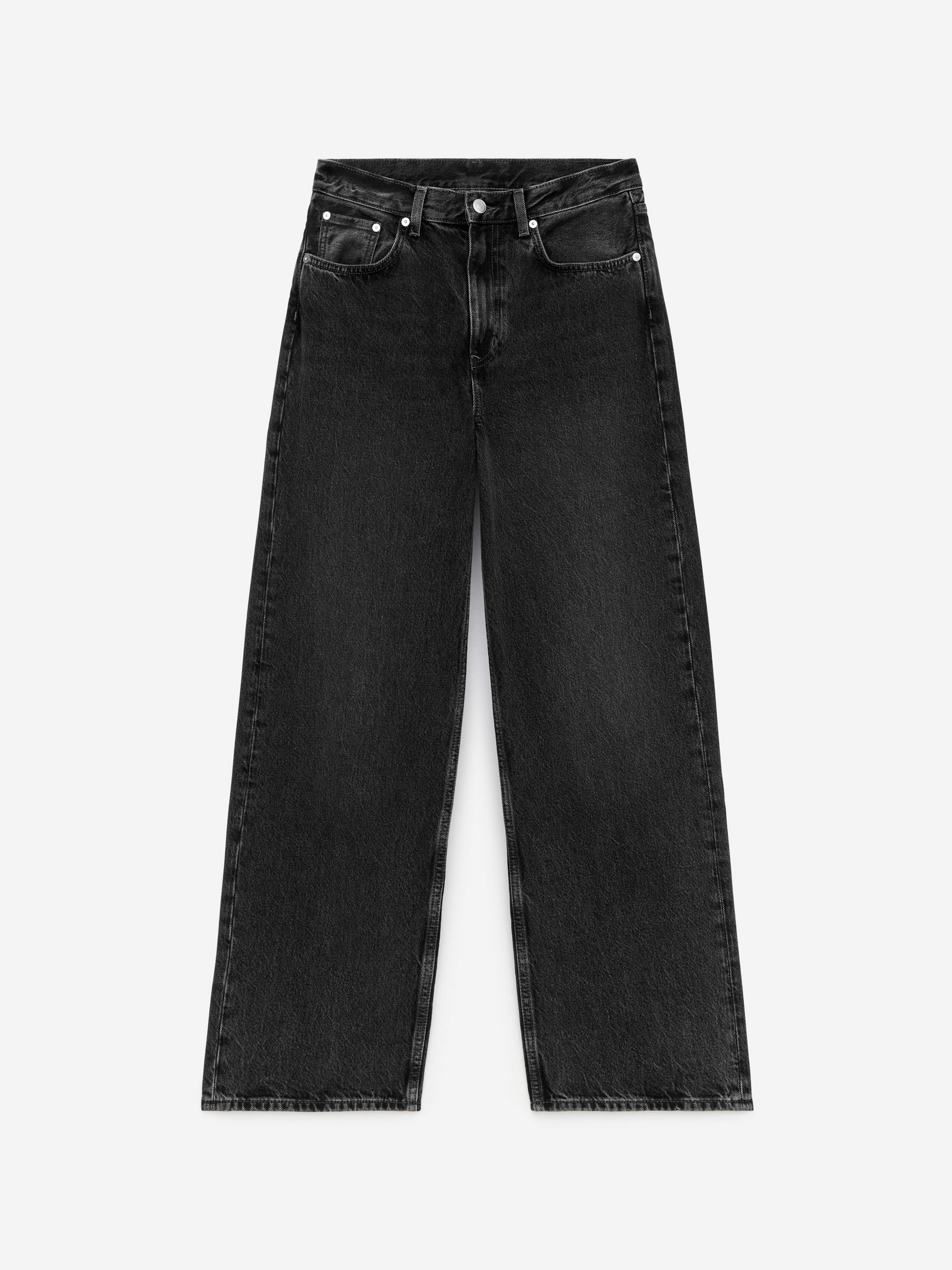 CORAL Wide Jeans – Dark Grey – Women – ARKET GB | Arket UK