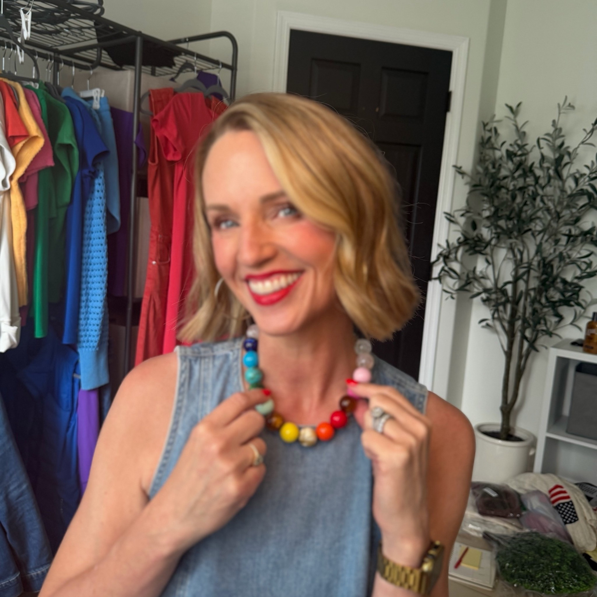 A lookalike for the viral necklace in so many colors for Springs!

#LTKWorkwear #LTKOver40 #LTKootd
