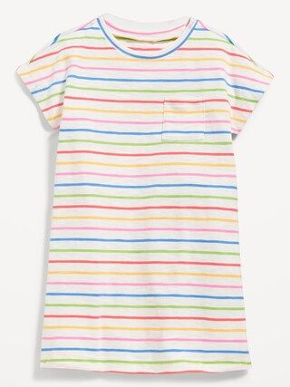 Short-Sleeve Slub-Knit T-Shirt Dress for Toddler Girls | Old Navy (US)