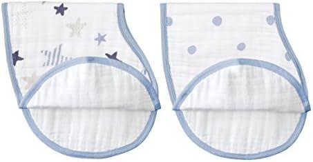 aden + anais Burpy Baby Bib, 100% Cotton Muslin, 4 Layer Multi Use Burping Cloth, Super Soft & Ab... | Amazon (US)