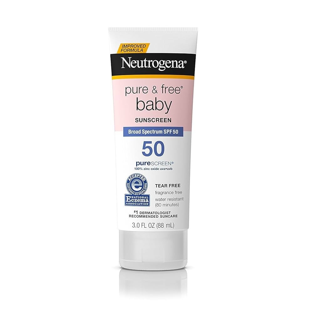 Neutrogena Pure & Free Baby Mineral Sunscreen Lotion with Broad Spectrum SPF 50 & Zinc Oxide, Wat... | Amazon (US)