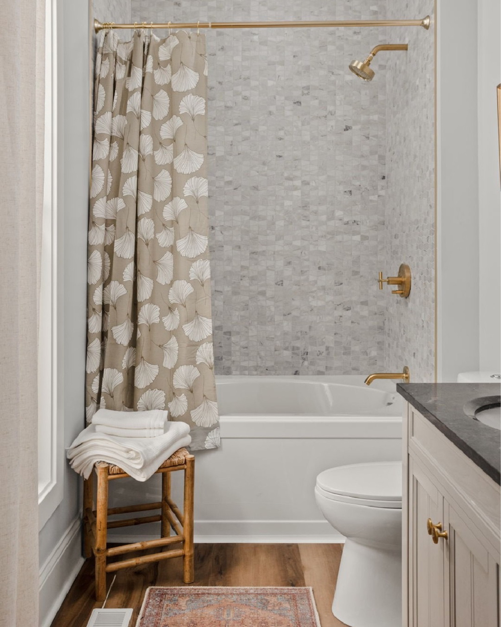 An oversized tub makes any bathroom feel like a spa.

#LTKhome