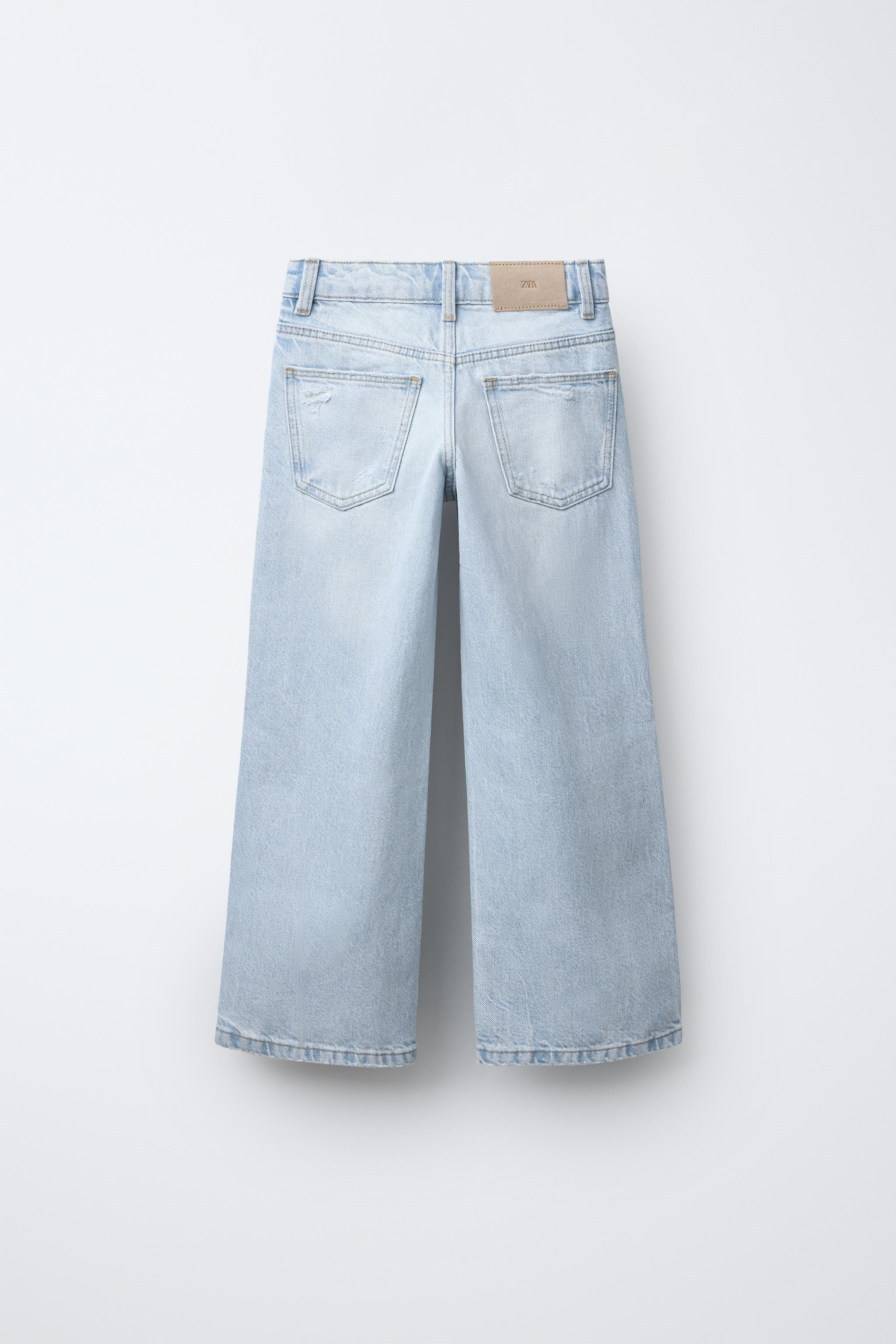 RIPPED WIDE LEG JEANS | Zara US