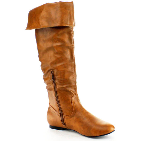 Nature Breeze Women's 'Vickie-26' Fold-down Knee-high Boots | Bed Bath & Beyond