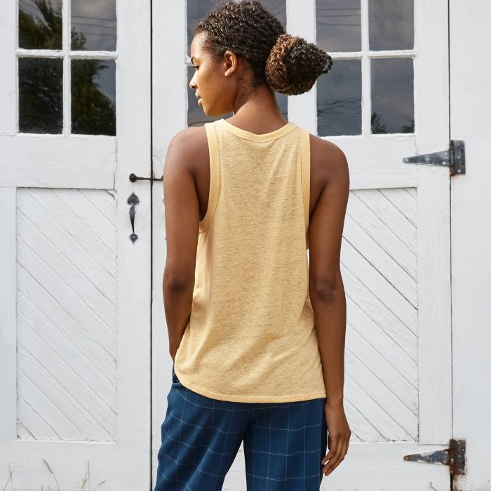 Women's Slim Fit Linen Tank Top - A New Day™ | Target