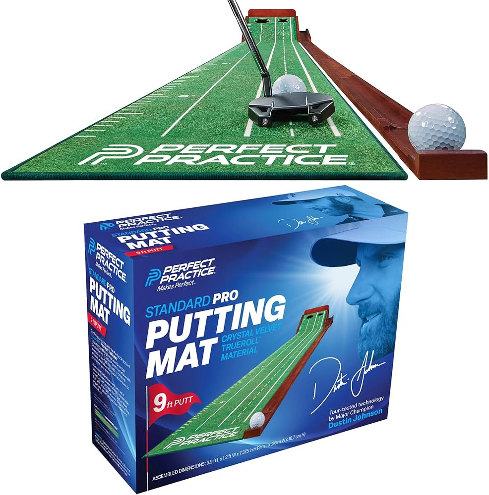 Perfect Practice Golf Putting Mat - Portable Putting Green, Indoor & Outdoor Practice, with Ball ... | Amazon (US)