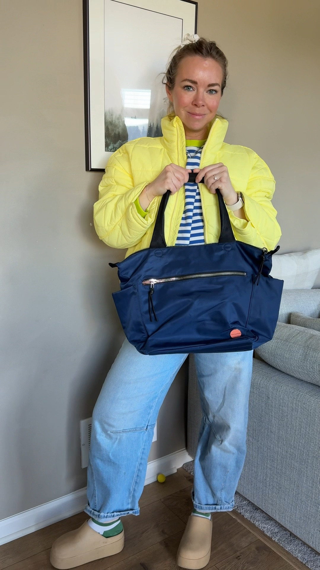 Work bag era 🖤 finally found a tote that feels functional and still looks cute with my everyday casual outfits. I’ve been using this one for work lately to carry my laptop and keep everything more organized instead of throwing my life into one giant pocket 😅 the quality feels so good and I love how sturdy it is. Linked in my LTK ✨

#LTKmomlife #LTKootd #LTKWorkwear