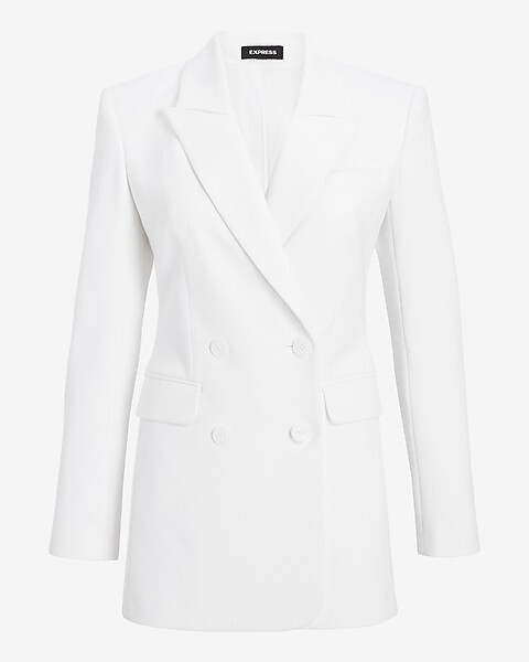 Peak Lapel Double Breasted Hourglass Blazer | Express