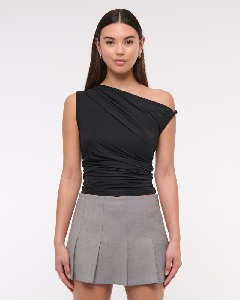 Women's Draped Twist Top | Women's Tops | Abercrombie.com | Abercrombie & Fitch (US)