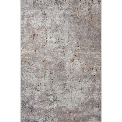 HomeRoots 8' X 10' Light Gray Modern Abstract Area Rug | Target
