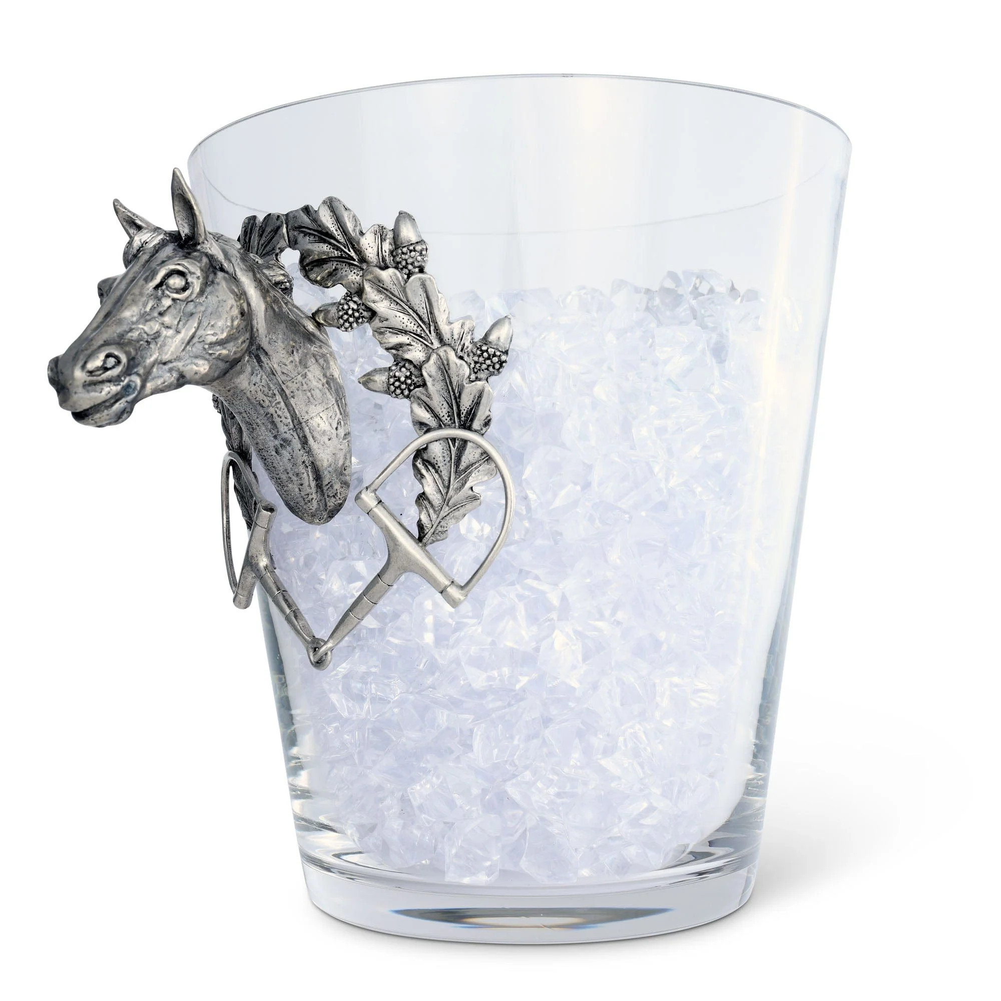 Horse Head Glass Ice Bucket | The Enchanted Home
