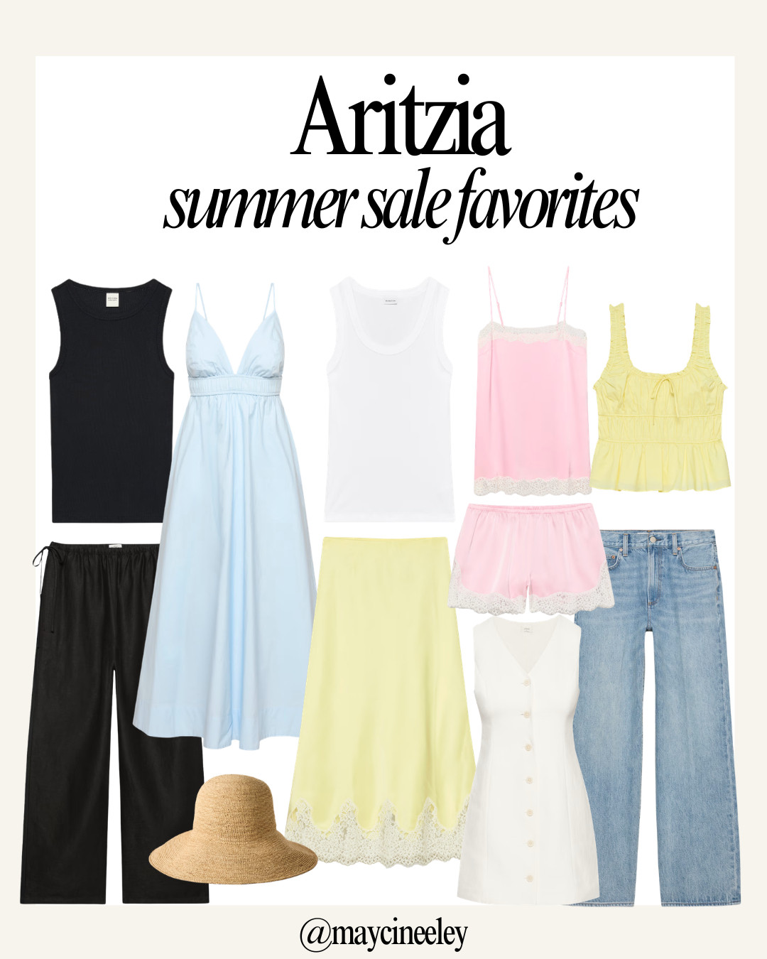 Aritzia summer sale favorites 🌼 pretty pastels, easy dresses, elevated basics, and denim I’ll be wearing on repeat all season.

Aritzia sale
Summer dresses
Resort wear
Denim 
summer outfit
vacation outfits beach 

 #LTKgrwm #LTKootd #LTKSeasonal