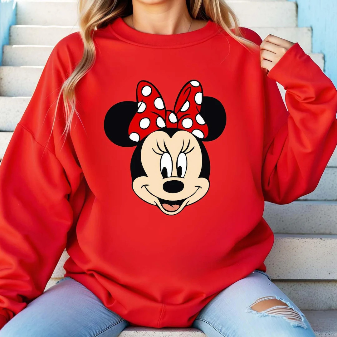 Minnie Mouse Sweatshirt, Disney Trip Sweatshirt, Disney Minnie Sweatshirt, Disney Sweatshirt, Dis... | Etsy (US)