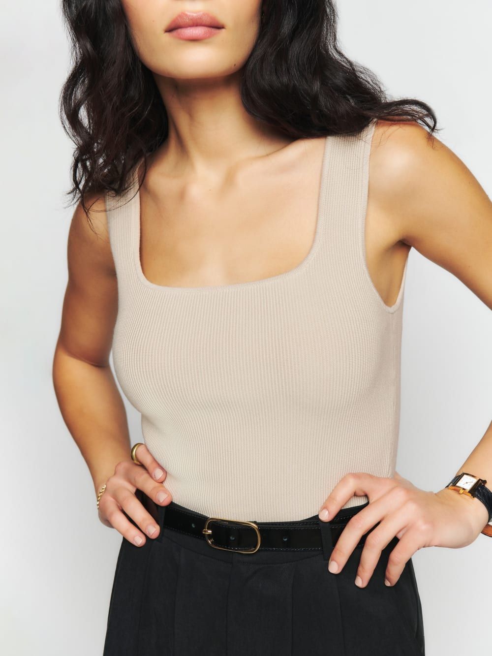 Julia Ribbed Sweater Tank | Reformation (US & AU)