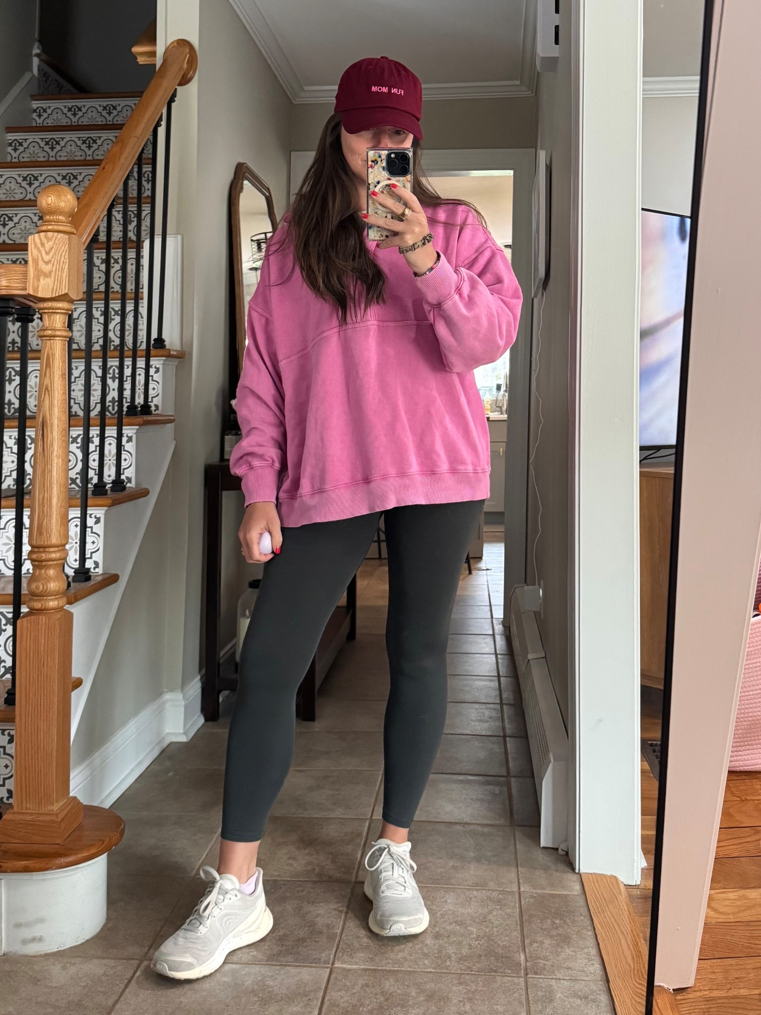 Walk outfit 
Size small in sweatshirt & leggings 

#LTKSaleAlert