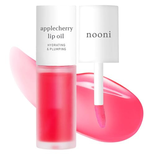 NOONI Korean Lip Oil - Applecherry | Long-Lasting, Moisturizing, Plumping, Revitalizing for Dry Lips, Waterproof, No Peel Off, Hydrating, Nourishing Crystal Clear, 0.12 FL Oz | Amazon (US)
