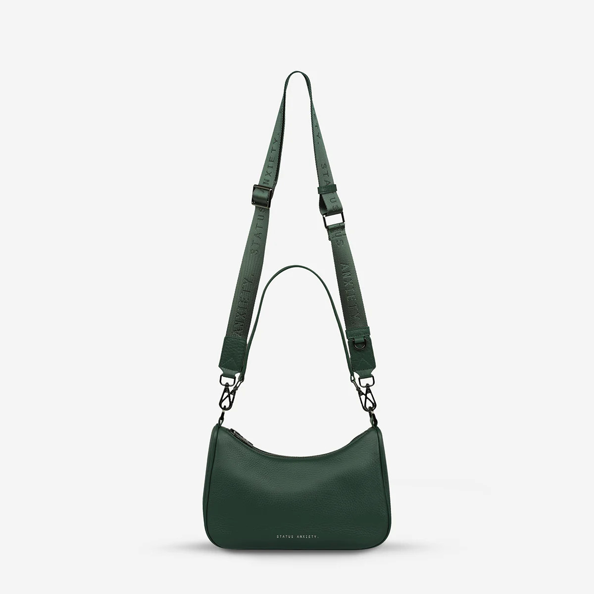 Look Both Ways Women's Green Leather Bag | Status Anxiety® | Status Anxiety 