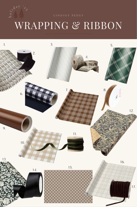 Wrapping paper and ribbon favorites 



Wrapping paper , ribbon , velvet ribbon , satin ribbon , Christmas decor , holiday decor , plaid wrapping paper , floral wrapping paper , McGee & co. , Target , hearth & hand , wrapping essentials , Amazon holiday , zazzle 

#LTKfindsunder50 #LTKHoliday #LTKSeasonal