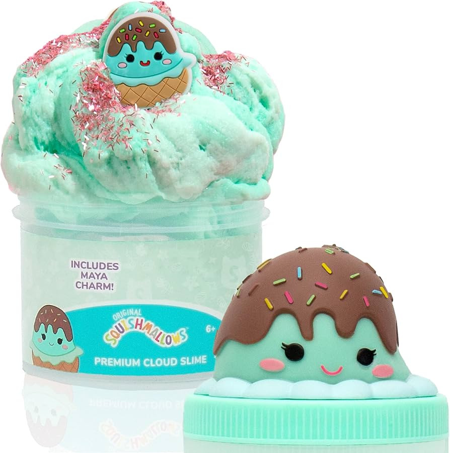 Original Squishmallow Maya The Ice Cream Premium Cloud Slime, Chocolate-Scented, Party Favors for... | Amazon (US)
