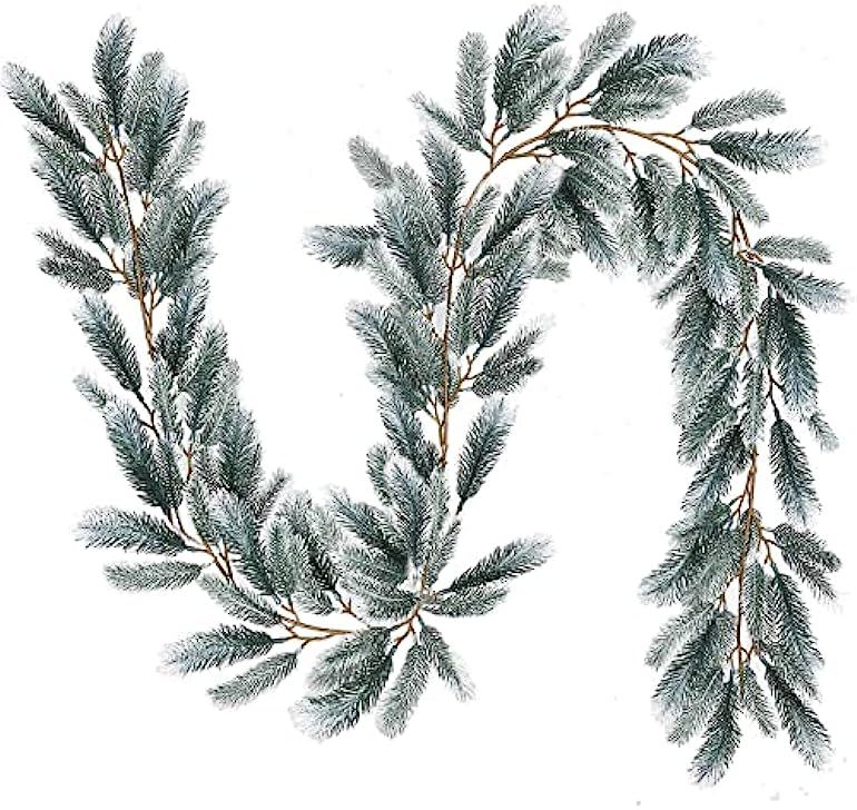 Amazon.com: Artiflr 6 Feet Artificial Christmas Pine Garland, Winter Greenery Garland for Holiday... | Amazon (US)