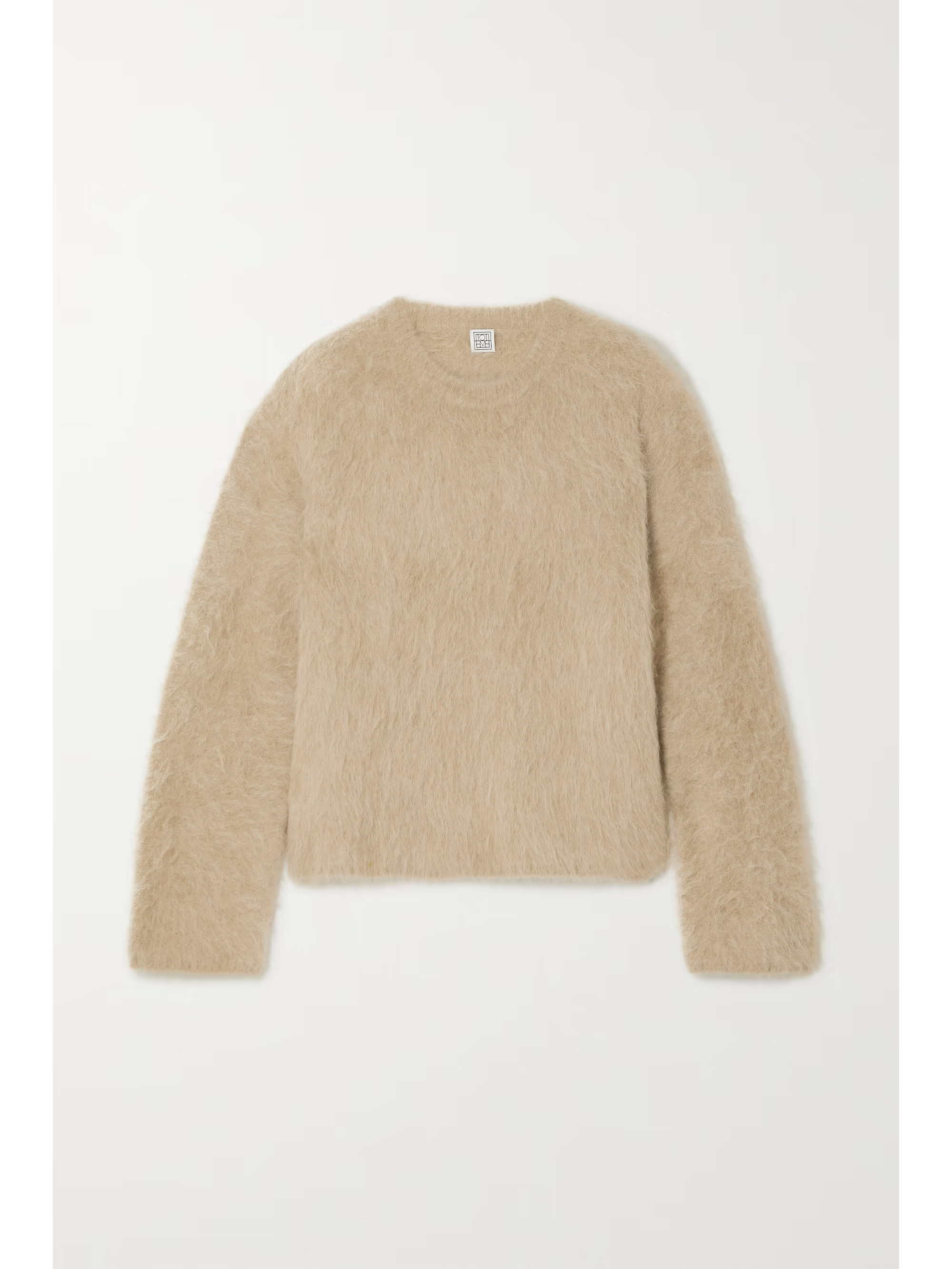 Brushed alpaca-blend sweater | NET-A-PORTER (US)