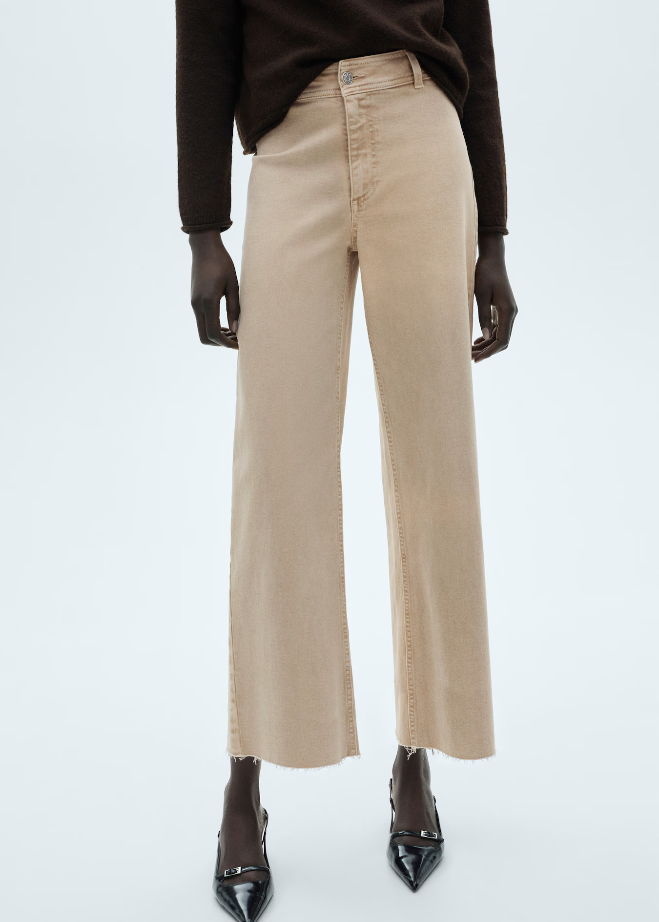 Catherin culotte high-rise jeans - Women | MANGO USA | Mango (US/MX/AU)