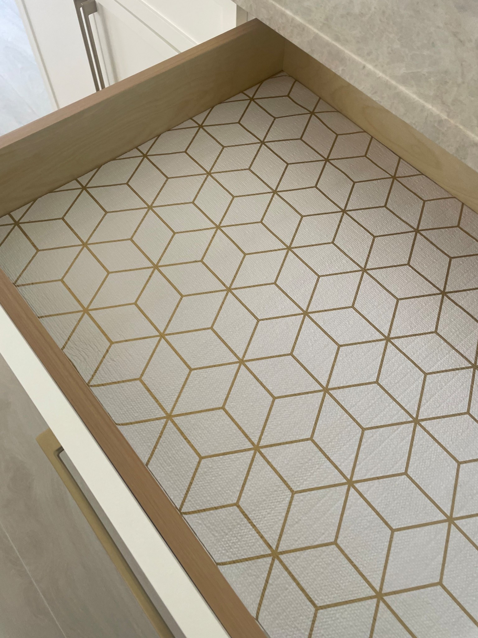 Love how this shelf liner perfectly matched my kitchen! 

#shelfliner #kitchen 

#LTKFindsUnder50 #LTKHome