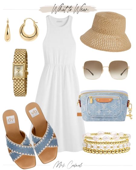 Perfect white dress for summer. Such good prices on these denim accessories

#LTKSaleAlert #LTKFindsUnder50 #LTKStyleTip