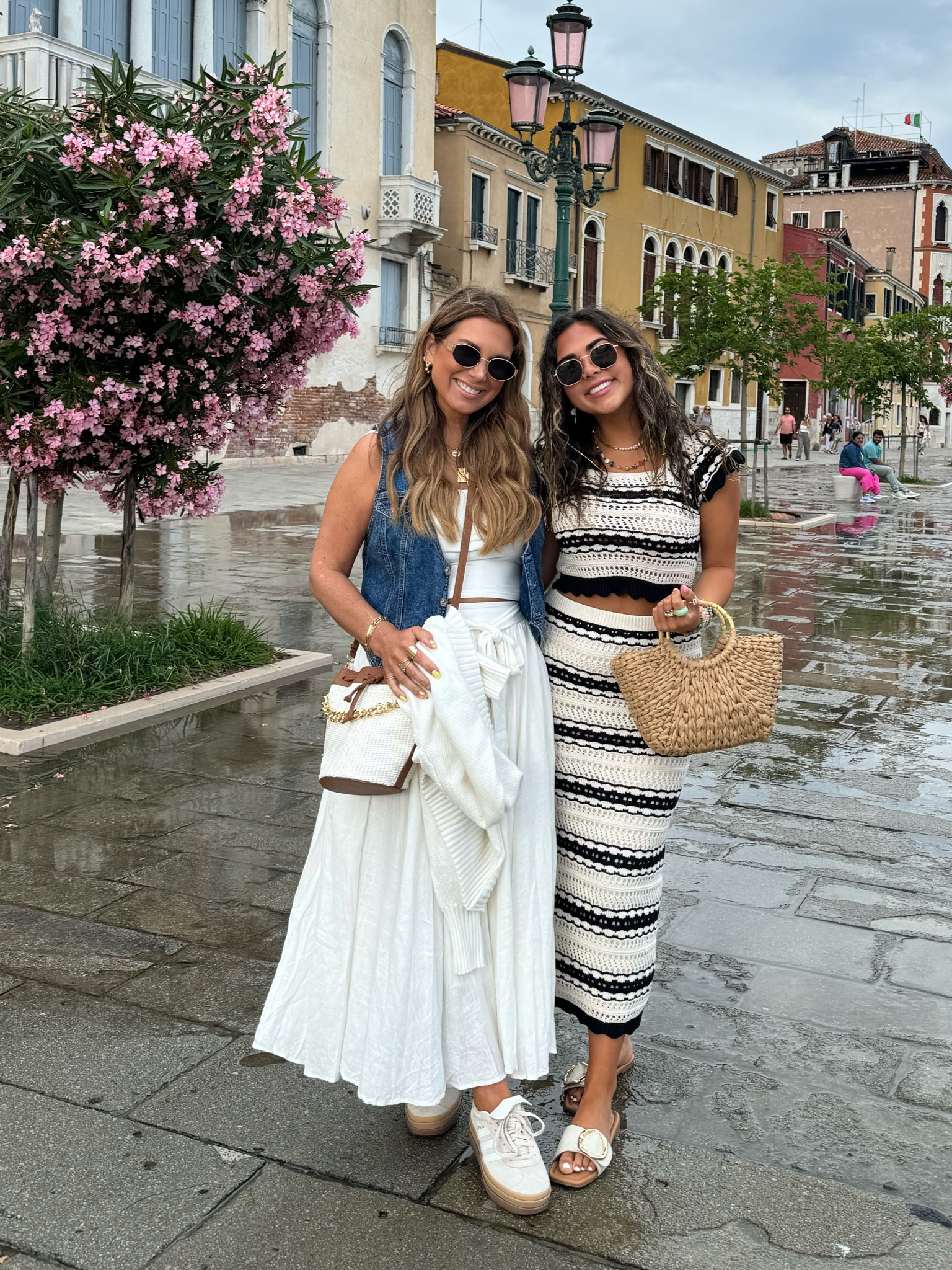 Day 1 outfit!! 
Bella’s set is from TJmaxx. 
I’m wearing size small in skirt set. 
Tennis shoes run big so size down. I’m wearing 5.5 youth and I’m a size 8 women’s. 

#LTKStyleTip #LTKSeasonal #LTKOver40